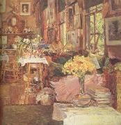 Childe Hassam The Room of Flowers (nn03) painting